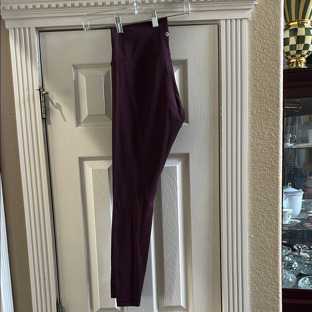 Lululemon Dark Purple High-Waisted Leggings